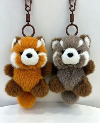 Fashion and Lovely red panda Soft Plush Keychains 15cm