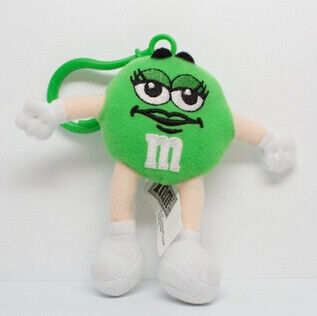 الأخضر M &amp; M حرف الحيوانات المحنطة لطيف القطيفة الحلي تخصيص
